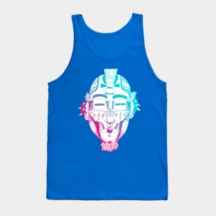 Dual Color African Mask 5 Tank Top